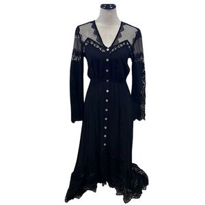 Jen’s Pirate Booty Black Lace Dress Size Medium